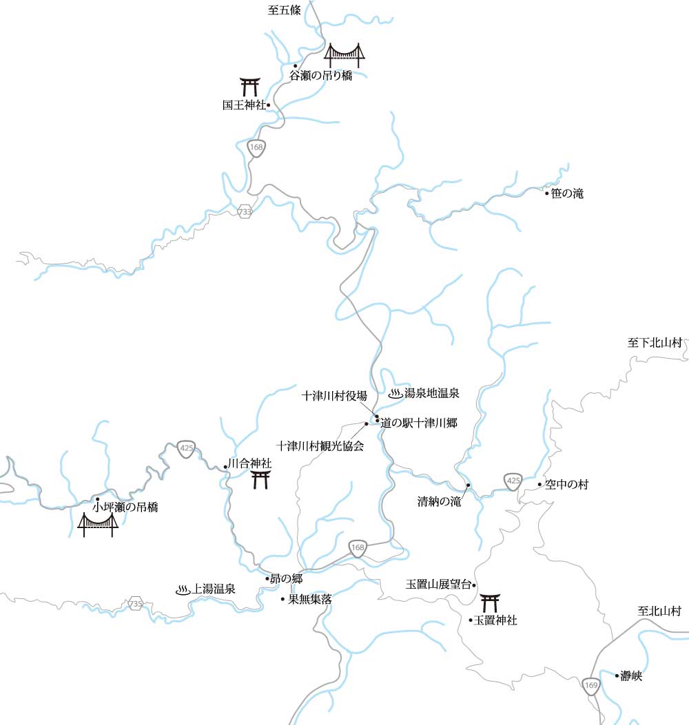 十津川村 マップ