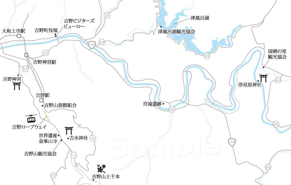 吉野町 マップ